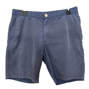 Bonobos Golf Shorts Mens 32 Blue Performance Flat Front 8" Inseam Chino